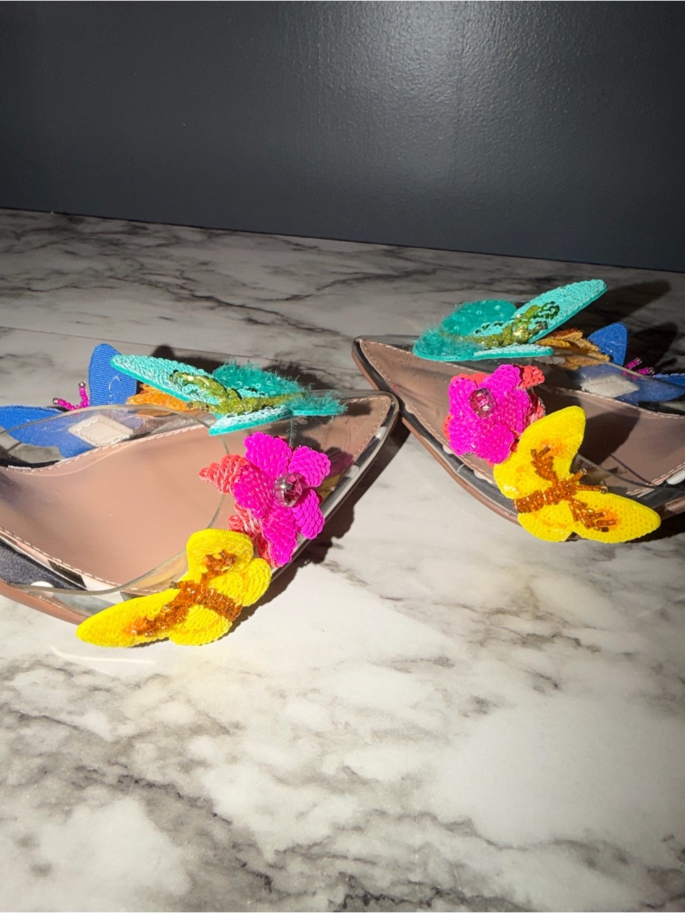 Betsey Johnson butterfly heels - Picture 6 of 9